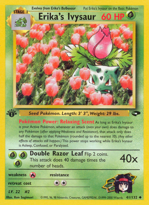 Erika's Ivysaur (41/132) [Gym Challenge 1st Edition] 