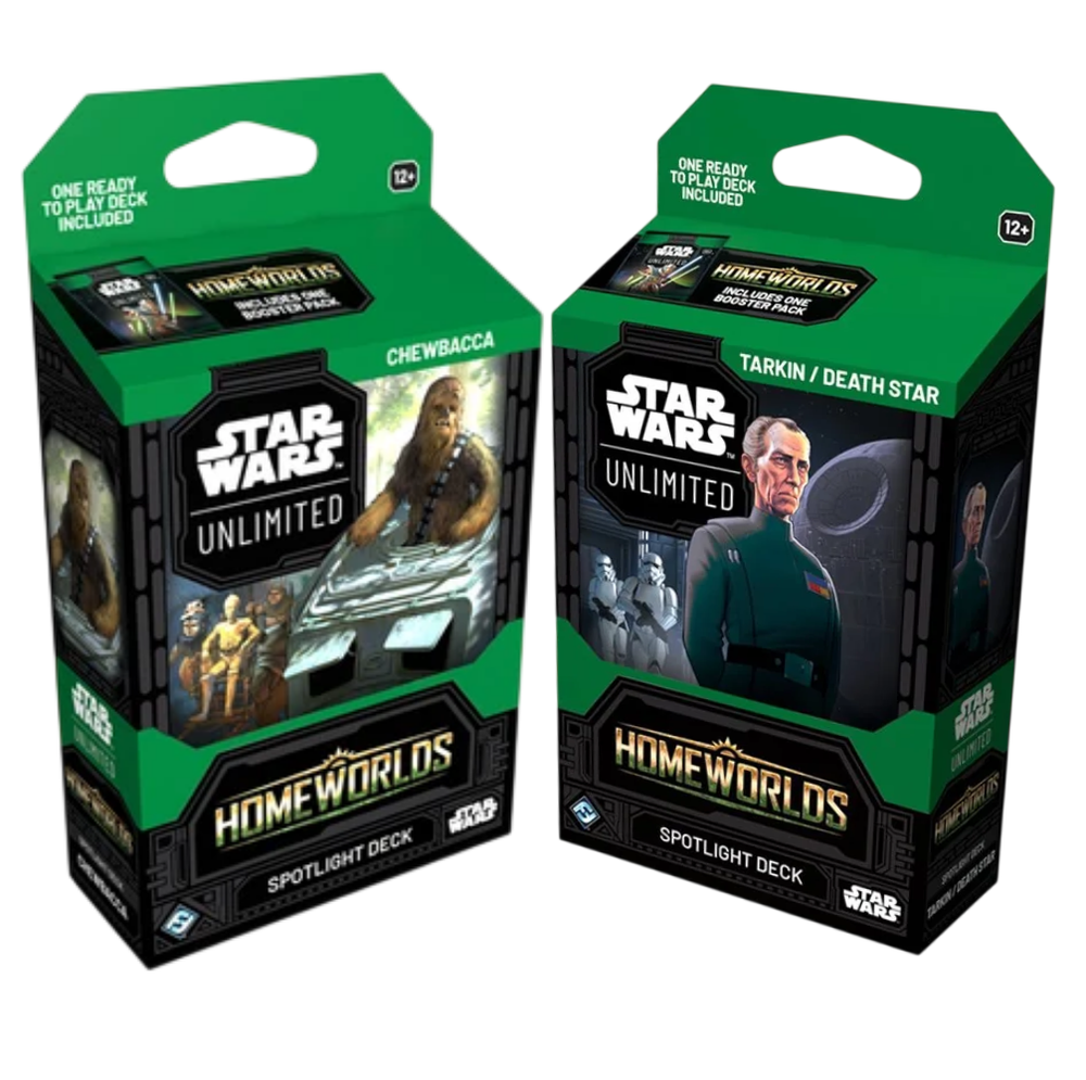 STAR WARS: UNLIMITED – HOMEWORLDS Spotlight Decks – Ensemble de 2