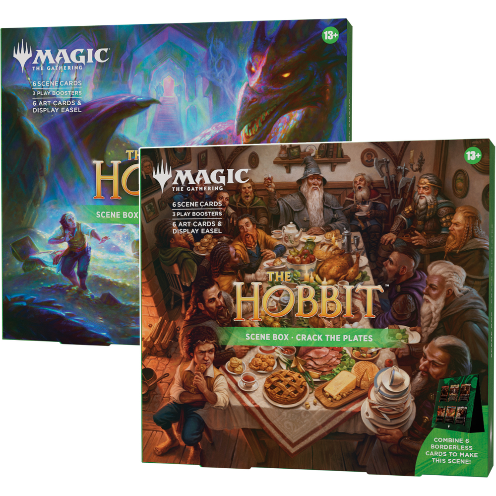 The Hobbit Scene Box - Treasures of Smaug AND Crack the Plates (set of 2)