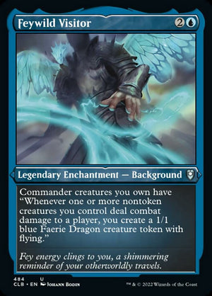 Feywild Visitor (Foil Etched) [Commander Legends: Battle for Baldur's Gate] 