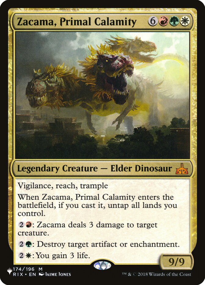 Zacama, Primal Calamity [The List] 