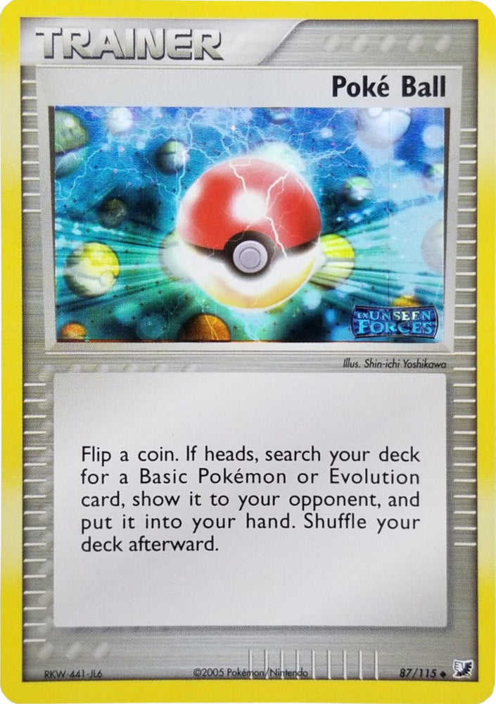 Poke Ball (87/115) (Stamped) [EX: Unseen Forces] 