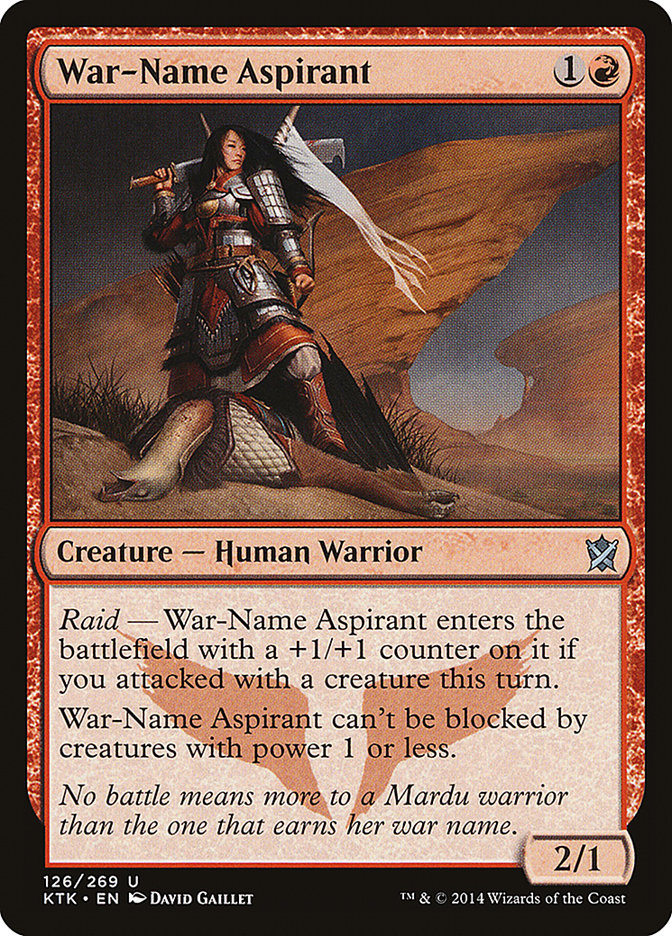 War-Name Aspirant [Khans of Tarkir] 