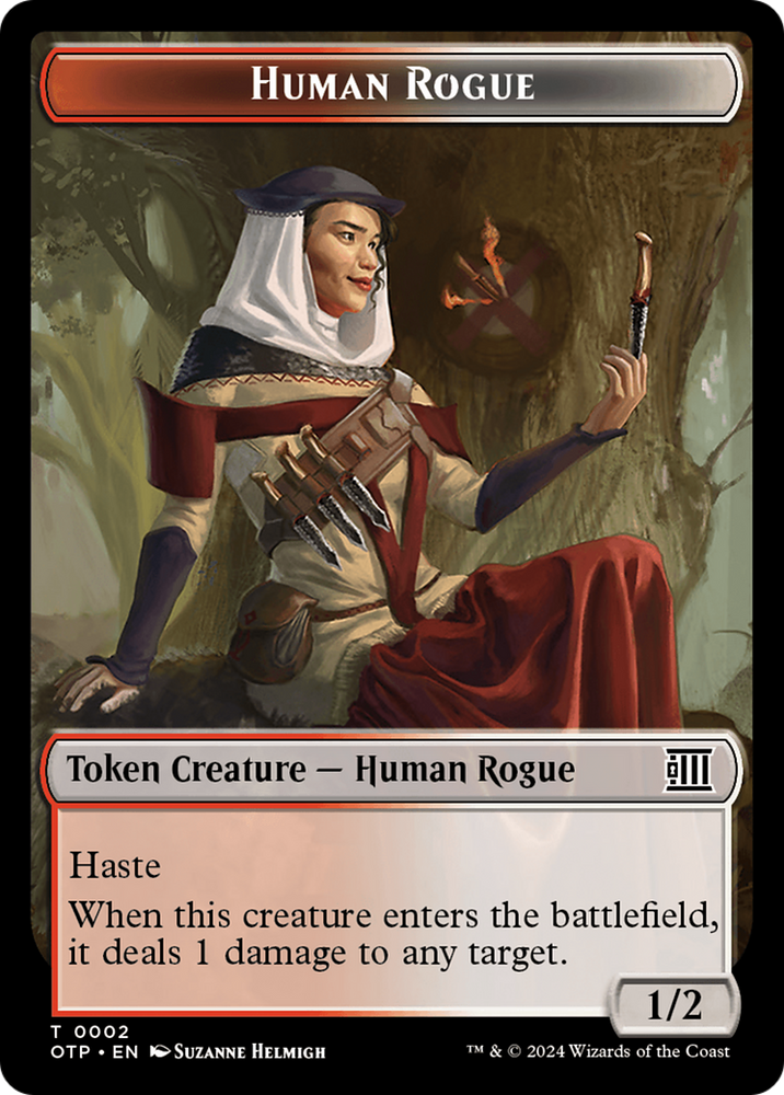 Human Rogue Token [Outlaws of Thunder Junction: Breaking News Tokens] 