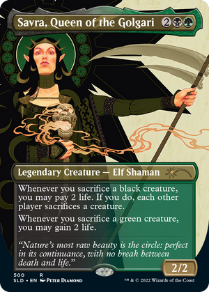 Savra, Queen of the Golgari (Borderless) [Secret Lair Drop Series] 
