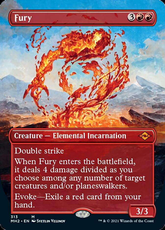 Fury (Borderless Alternate Art) [Modern Horizons 2] 