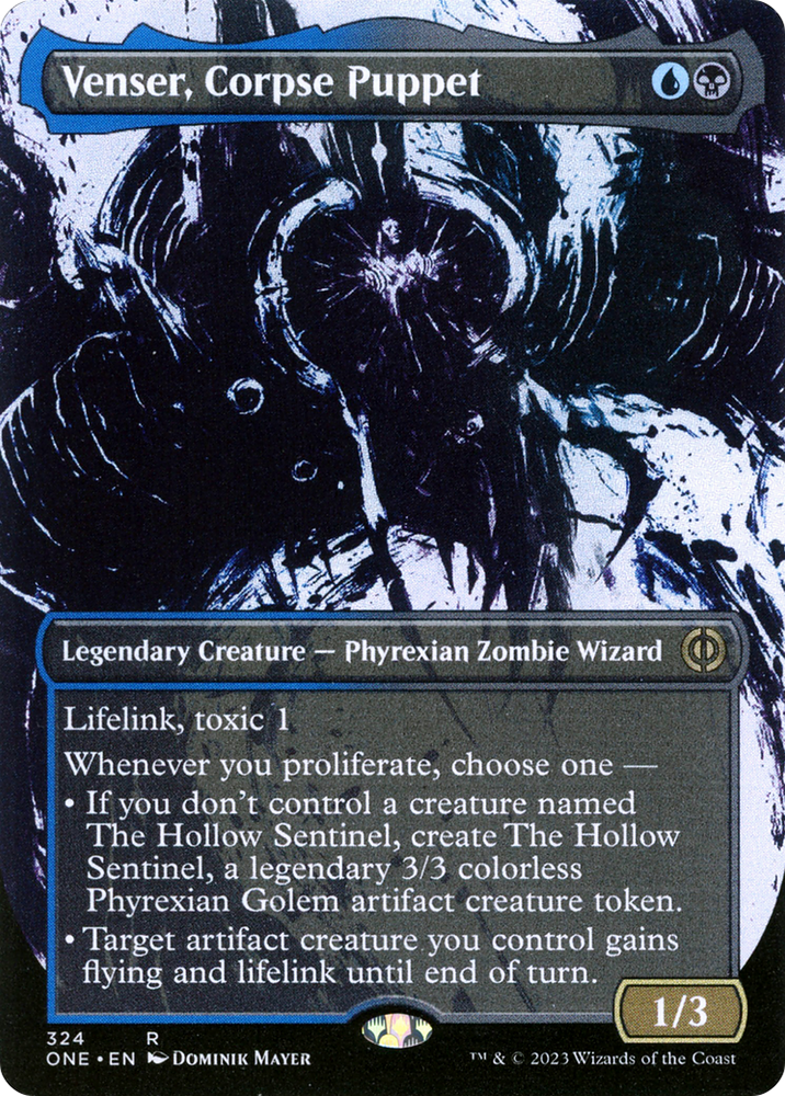 Venser, Corpse Puppet (Borderless Ichor) [Phyrexia: All Will Be One] 