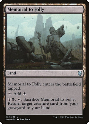 Memorial to Folly [Dominaria] 