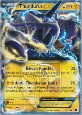 Thundurus EX (38/116) (Plasma Power - Haruto Kobayashi) [World Championships 2014] 