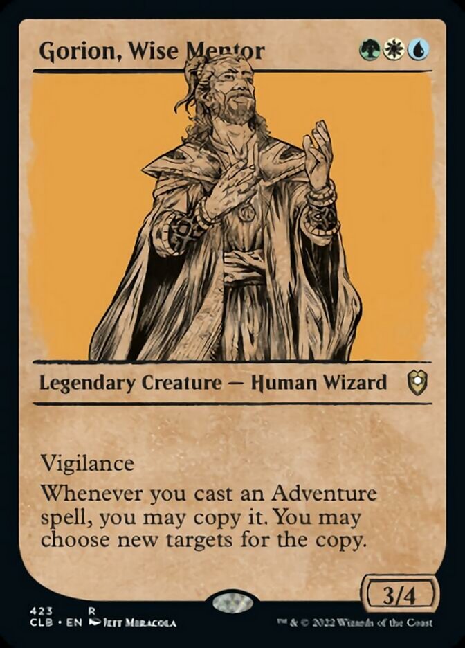 Gorion, Wise Mentor (Showcase) [Commander Legends: Battle for Baldur's Gate] 