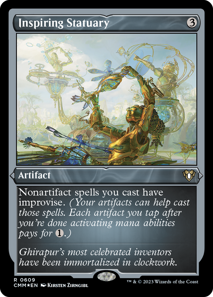 Inspiring Statuary (Foil Etched) [Commander Masters]