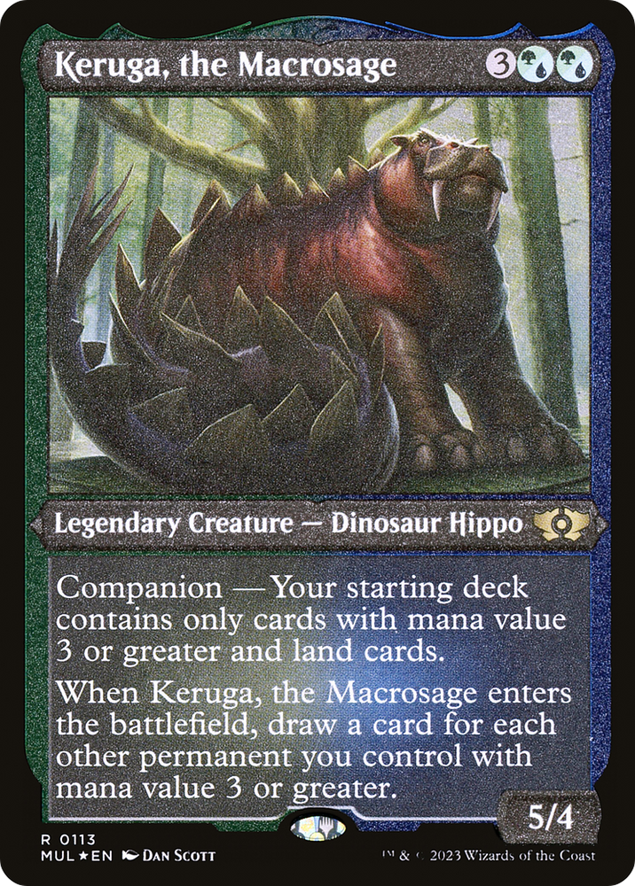 Keruga, the Macrosage (Foil Etched) [Multiverse Legends] 