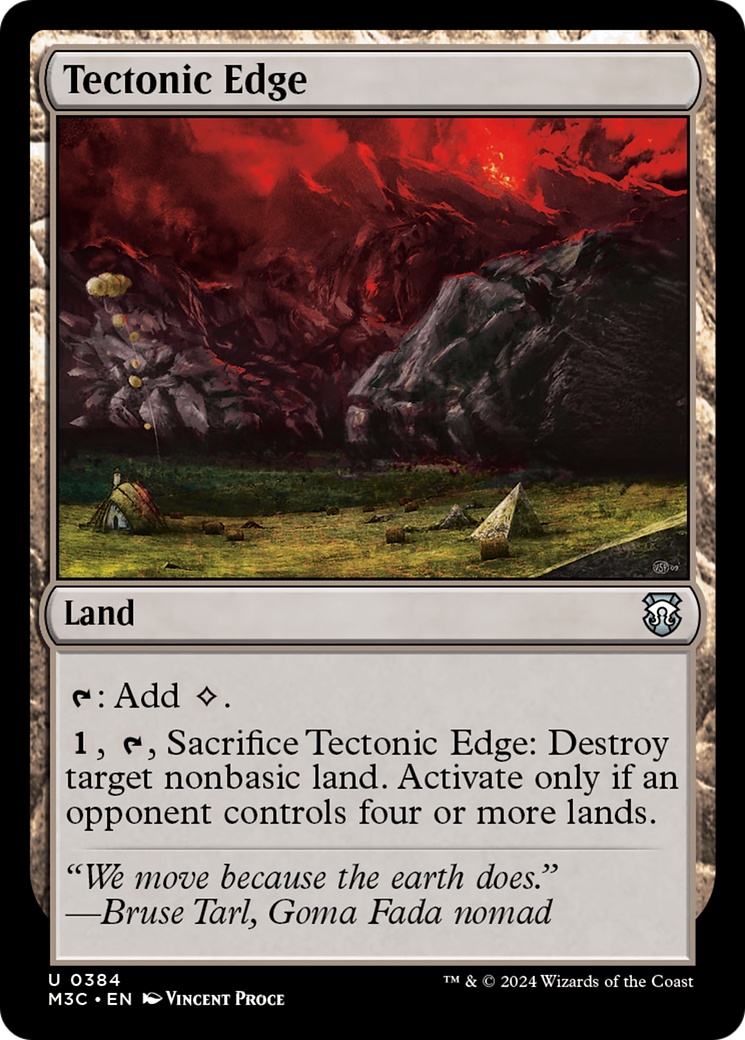 Tectonic Edge (Ripple Foil) [Modern Horizons 3 Commander] 