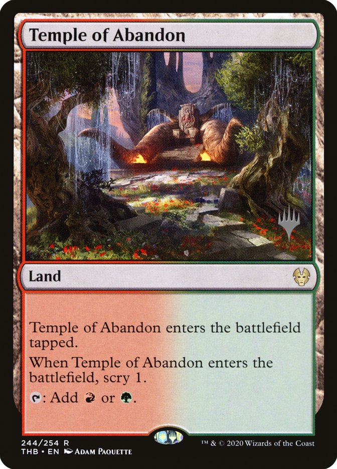 Temple of Abandon (Promo Pack) [Theros Beyond Death Promos] 