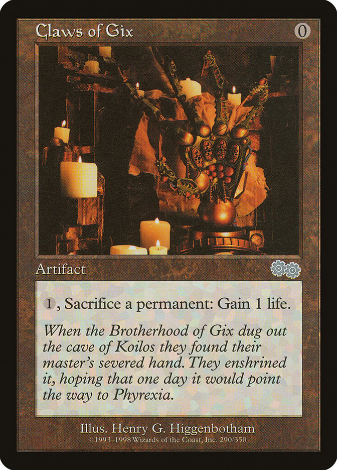 Claws of Gix [Urza's Saga] 