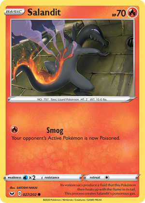 Salandit (027/202) [Sword &amp; Shield: Base Set] 