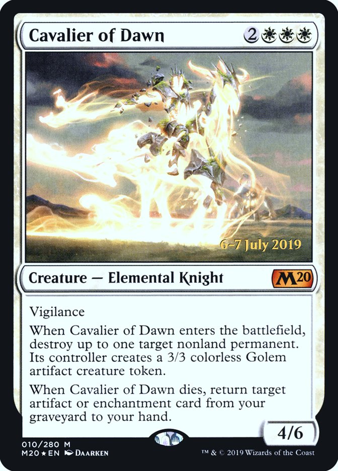 Cavalier of Dawn [Core Set 2020 Prerelease Promos] 