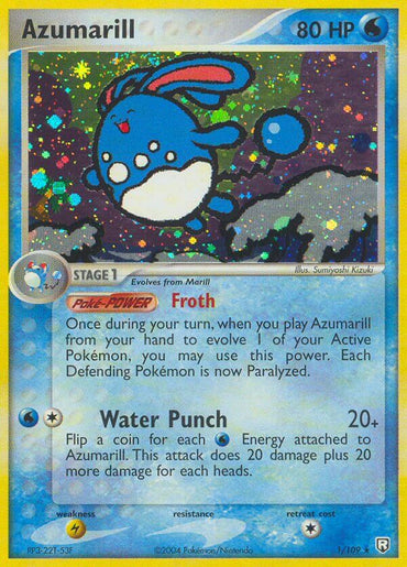 Azumarill (1/109) (Theme Deck Exclusive) [EX: Team Rocket Returns] 