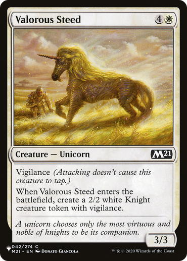 Valorous Steed [The List]