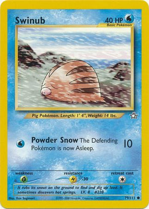 Swinub (79/111) [Neo Genesis Unlimited] 