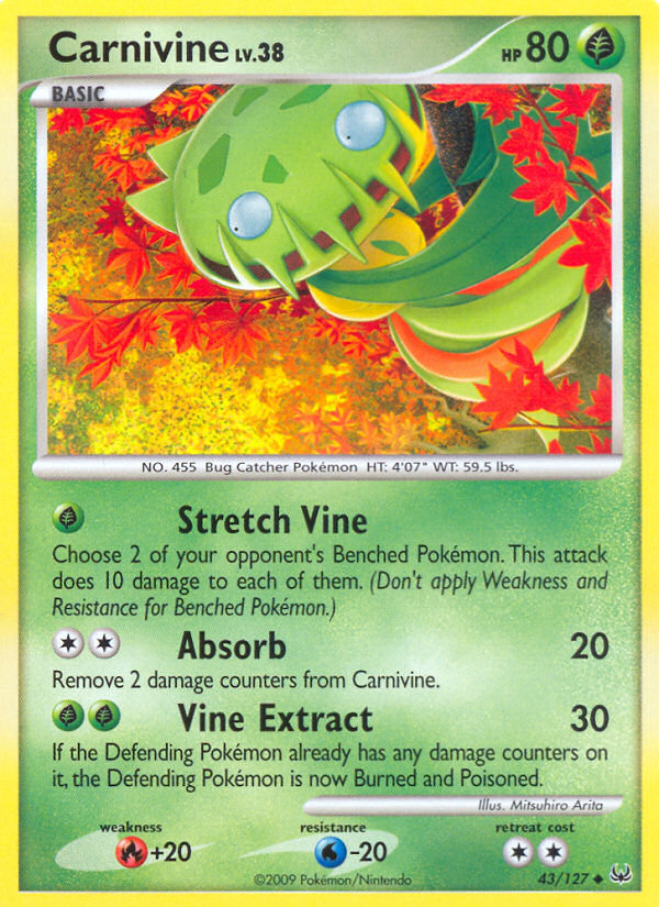 Carnivine (43/127) [Platinum: Base Set]