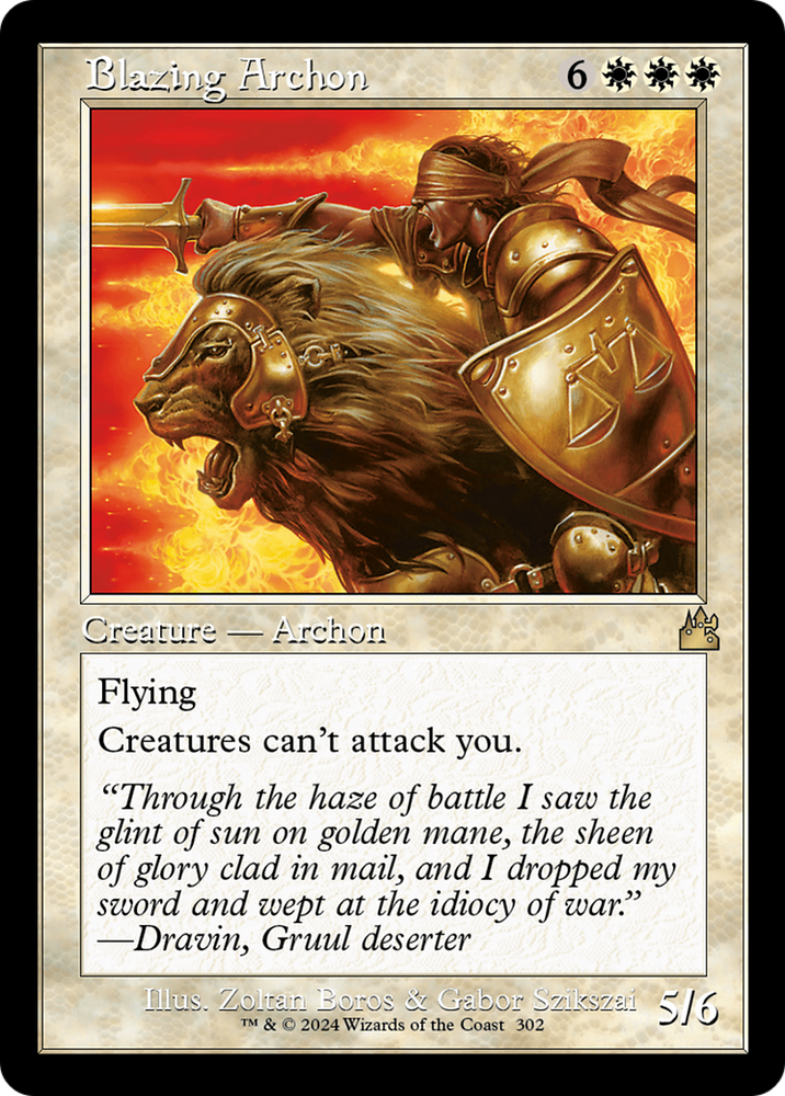 Blazing Archon (Retro Frame) [Ravnica Remastered] 