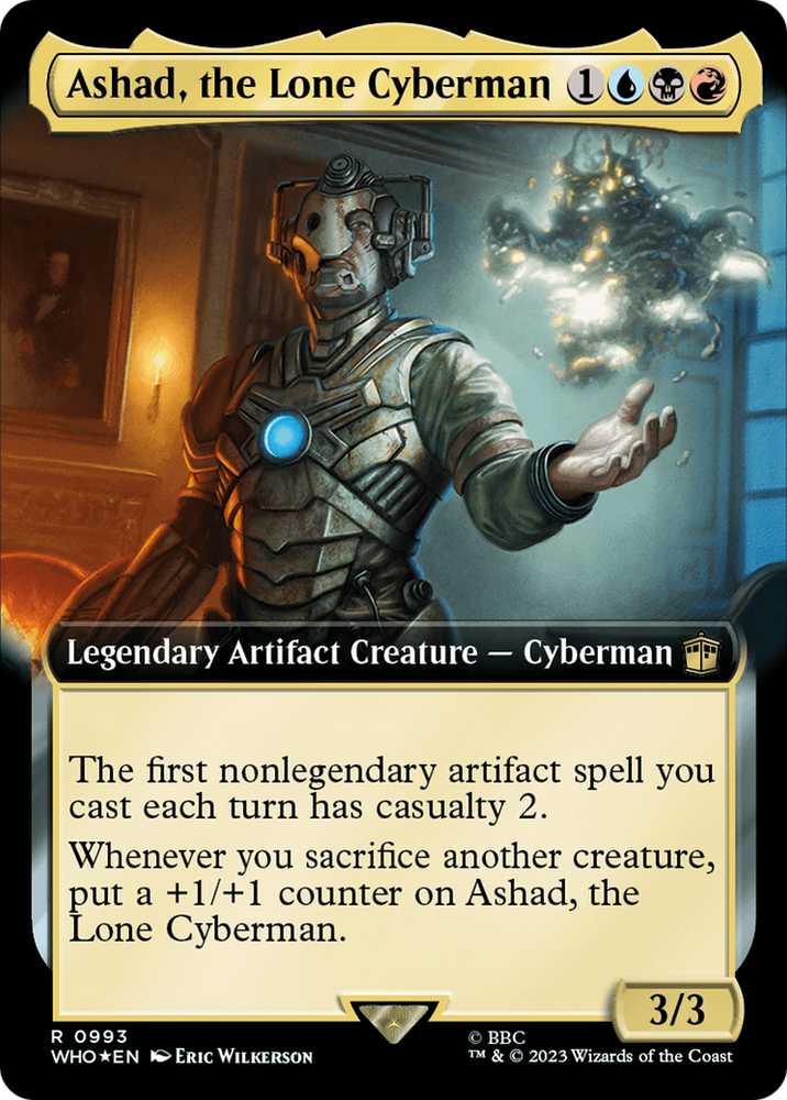 Ashad, the Lone Cyberman (Extended Art) (Surge Foil) [Doctor Who] 