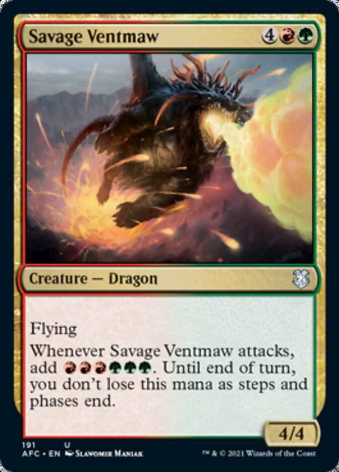 Savage Ventmaw [Dungeons & Dragons: Adventures in the Forgotten Realms Commander] 