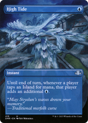 High Tide (Borderless Alternate Art) [Dominaria Remastered] 