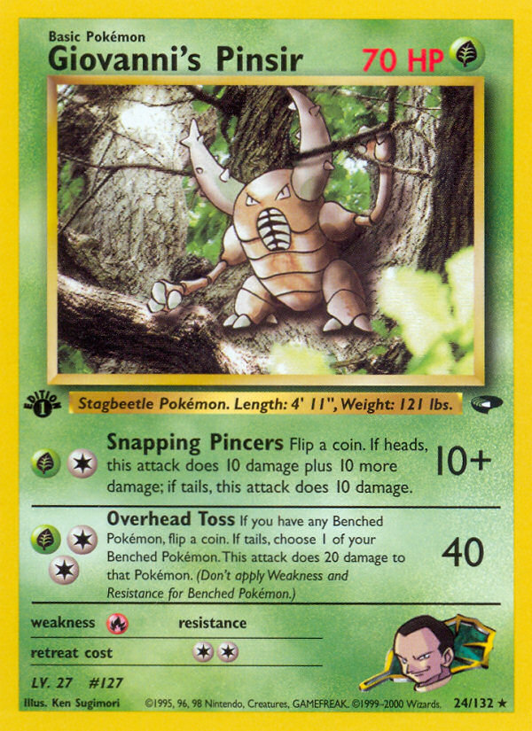 Giovanni's Pinsir (24/132) [Gym Challenge 1st Edition] 