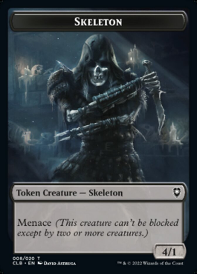 Skeleton Token [Commander Legends: Battle for Baldur's Gate Tokens]