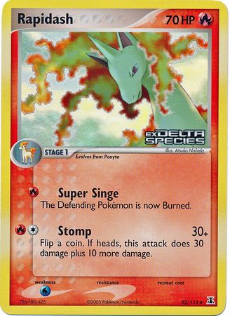 Rapidash (52/113) (Stamped) [EX: Delta Species] 