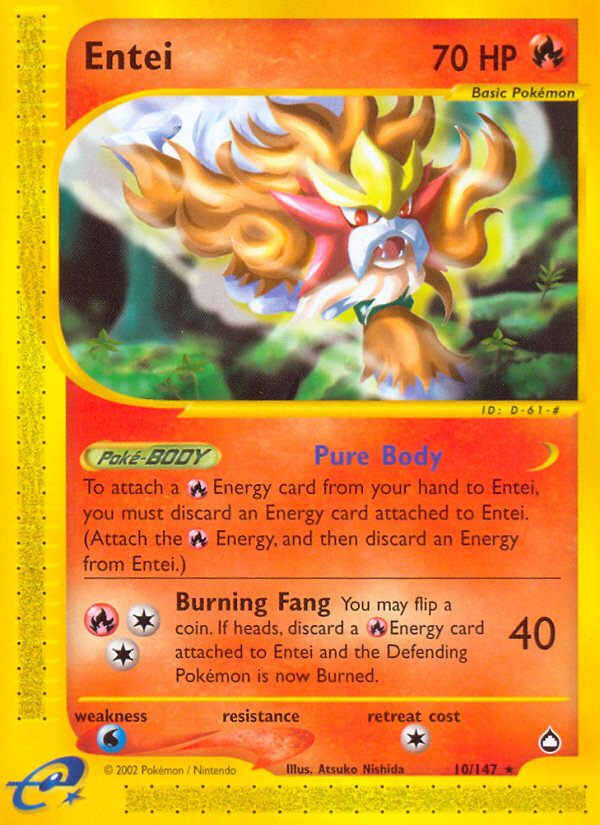 Entei (10/147) [Aquapolis] 