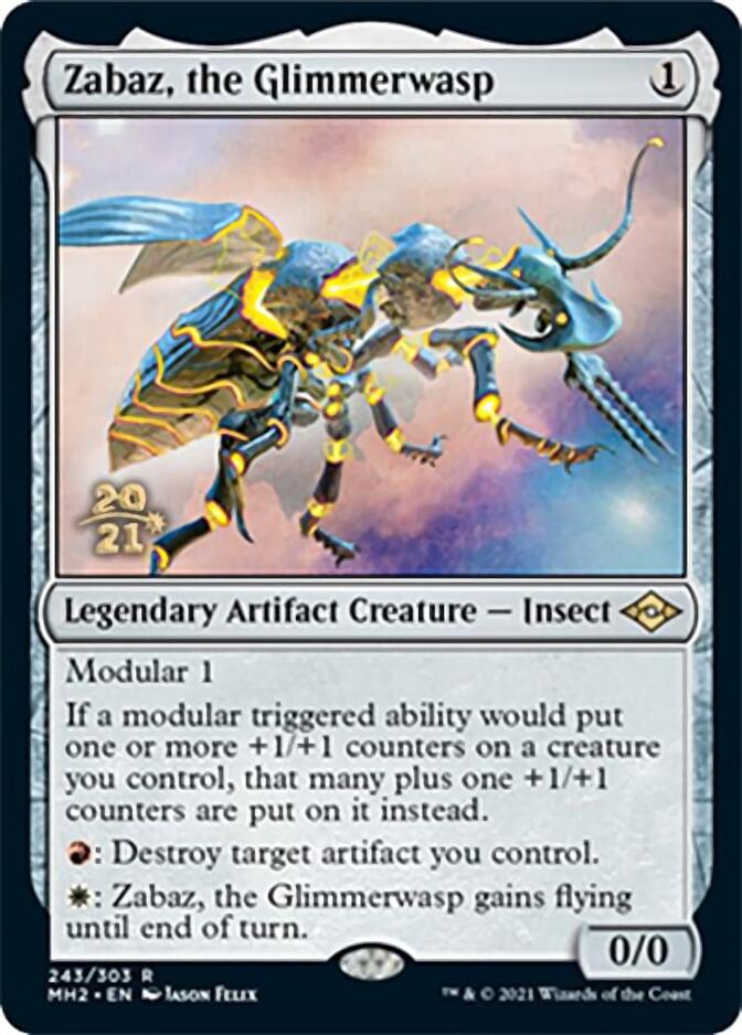 Zabaz, the Glimmerwasp [Modern Horizons 2 Prerelease Promos] 