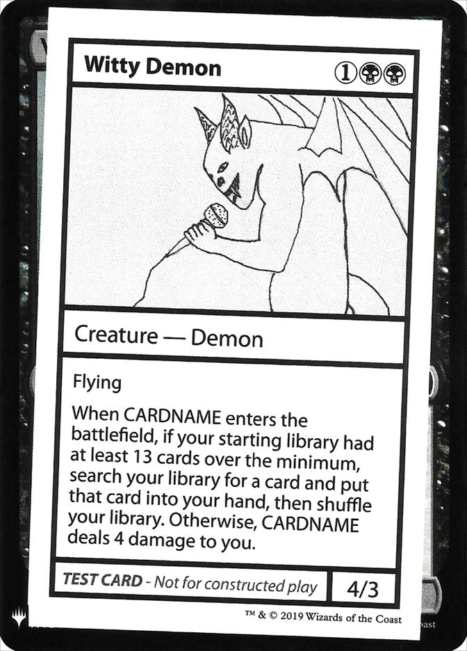 Witty Demon [Mystery Booster Playtest Cards] 