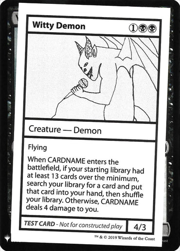 Witty Demon [Mystery Booster Playtest Cards] 