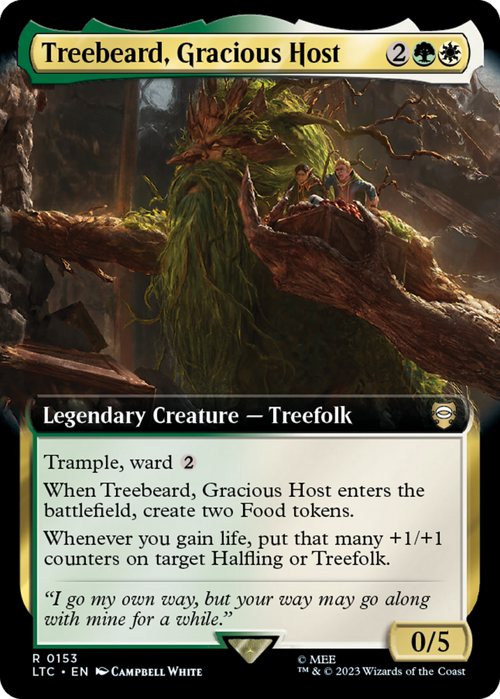 Treebeard, Gracious Host (Extended Art) [The Lord of the Rings: Tales of Middle-Earth Commander] 