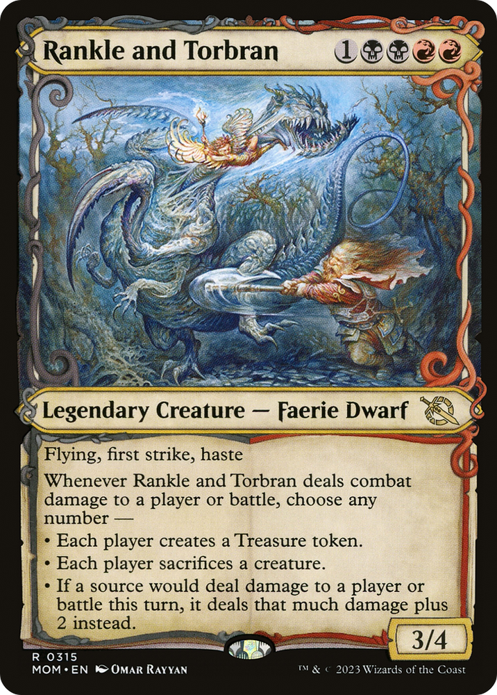 Rankle and Torbran (Showcase Planar Booster Fun) [March of the Machine] 