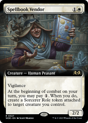 Spellbook Vendor (Extended Art) [Wilds of Eldraine] 