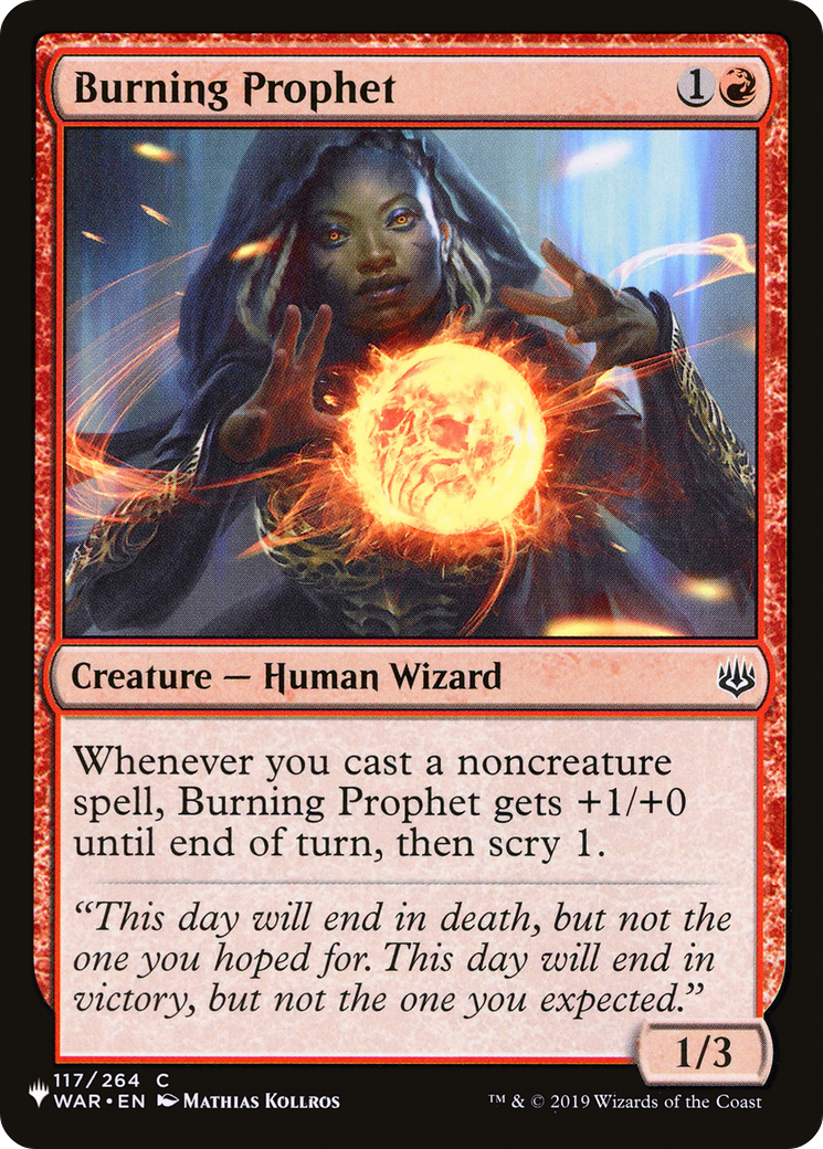 Burning Prophet [The List]