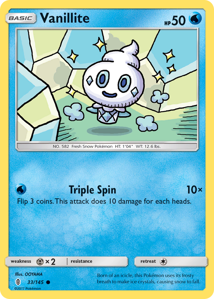 Vanillite (33/145) [Sun &amp; Moon: Guardians Rising] 