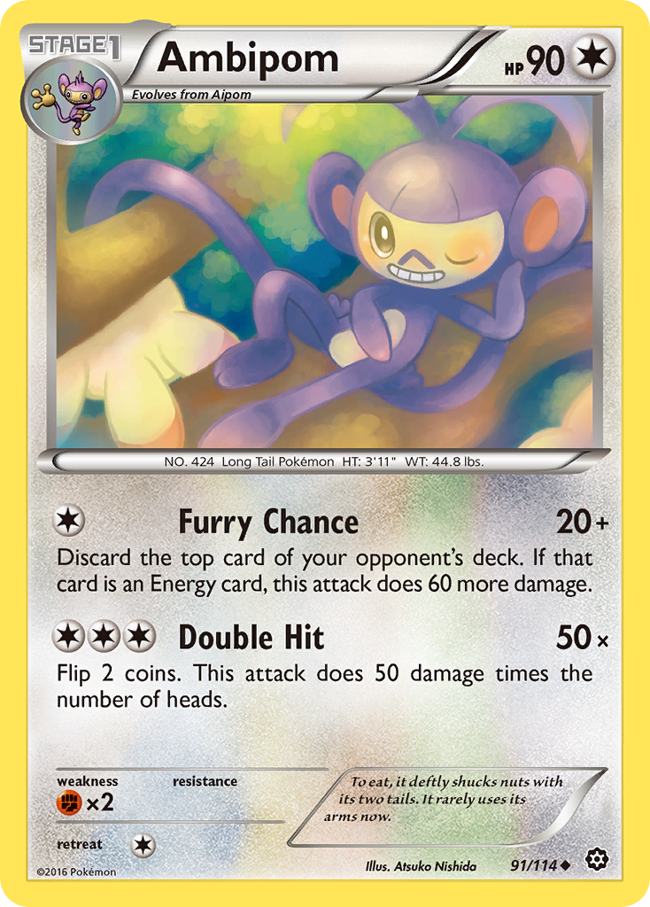 Ambipom (91/114) [XY: Steam Siege] 