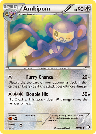 Ambipom (91/114) [XY: Steam Siege] 