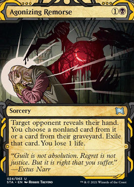 Agonizing Remorse (Foil Etched) [Strixhaven: School of Mages Mystical Archive] 