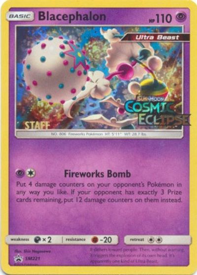 Blacephalon (SM221) (Staff Prerelease Promo) [Sun & Moon: Black Star Promos] 