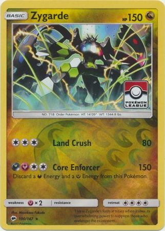 Zygarde (100/147) (League Promo) [Sun & Moon: Burning Shadows] 