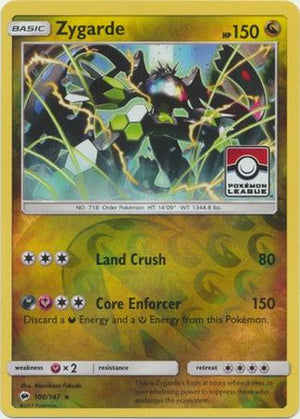 Zygarde (100/147) (League Promo) [Sun &amp; Moon: Burning Shadows] 
