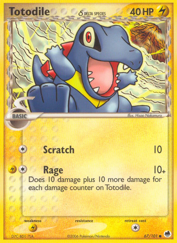 Totodile (67/101) (Delta Species) [EX: Dragon Frontiers] 