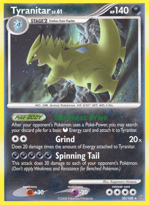 Tyranitar (30/100) (Theme Deck Exclusive) [Diamond &amp; Pearl: Stormfront] 