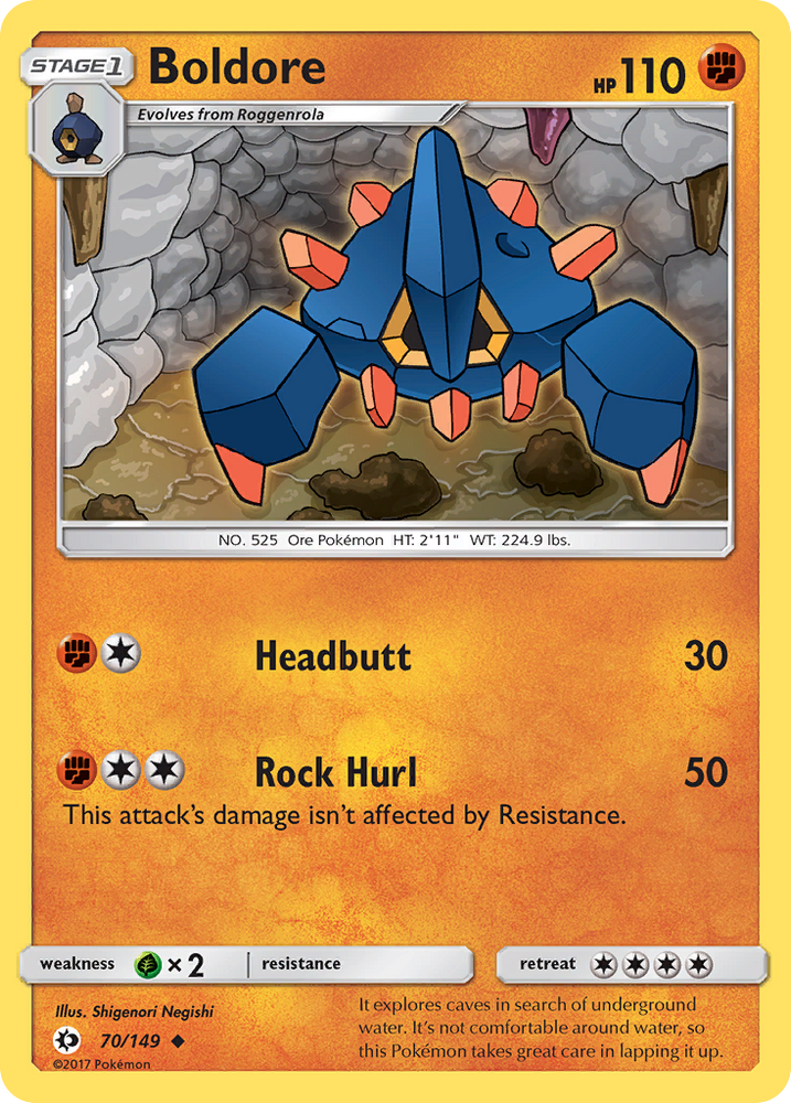 Boldore (70/149) [Sun &amp; Moon: Base Set] 